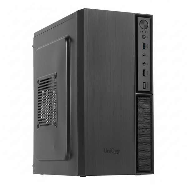UniQue Micro ATX Computer Case for Custom Builds, No PSU