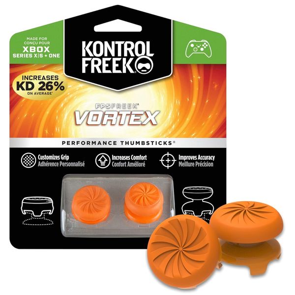 Freek FPS Vortex Performance Analog Thumb Sticks Grips Xbox Series Orange
