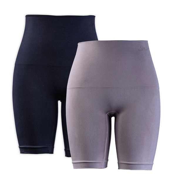 Seamfree - Ladies High Waist Tummy and Thigh Shapewear (Long Leg) - 2 Pack