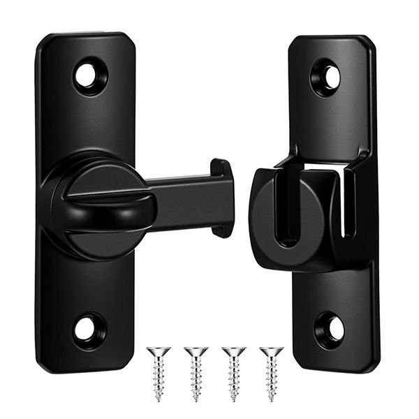 Heavy Duty Sliding Barn Door Lock 90/180 Degree Adjustable Flip Latch Bolt