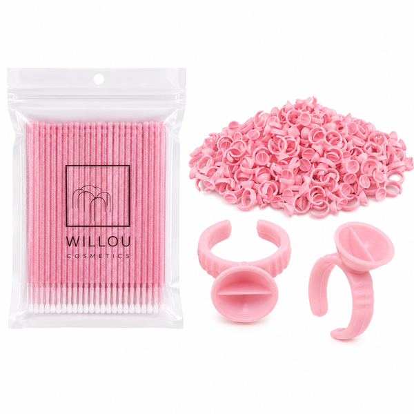 Micro Applicator Disposable microbrush &amp; Glue Rings for Eyelash Extensions