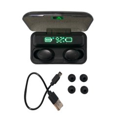 Tech Lobby True Wireless Earphones | Bluetooth 5.1 | 2000mAh Power Bank