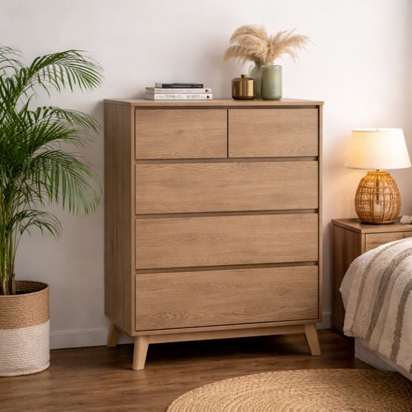 Bragg Hirado Chest of Drawers, 5 Drawers