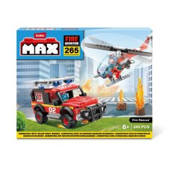 Max-Max City Int -Series 1-265-Brick Box Playset Fire Rescue