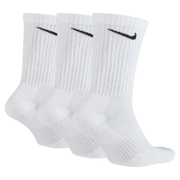 Nike Everyday Cushioned Training Crew Socks - 3 Pairs - White/Black