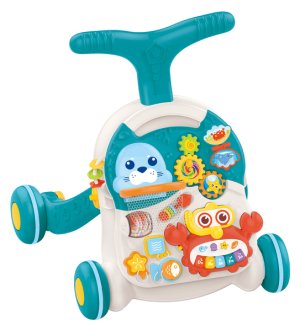Jack Brown 2 in 1 Baby Baby Music Walker and Active Table - Red
