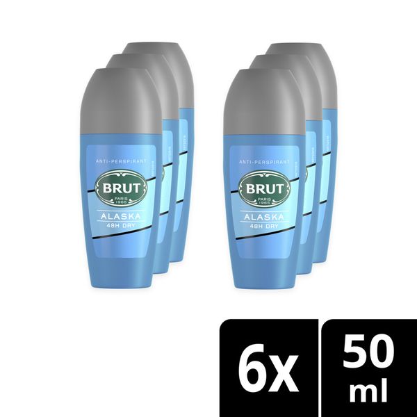 BRUT Alaska Antiperspirant Roll-On Deodorant 6x50ml