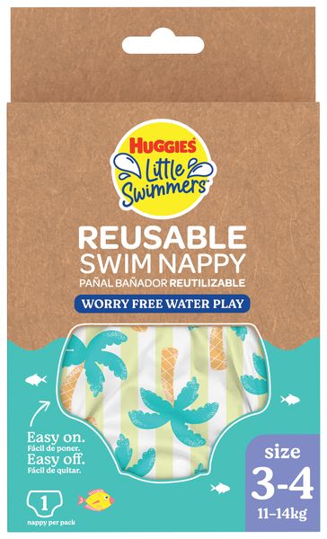Huggies Little Swimmers Reusable Swim Nappy Size 3-4 (11-14kg)