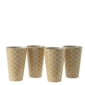 George &amp; Mason - Trellis Bamboo Fibre Tumbler 13cm - 4 Piece