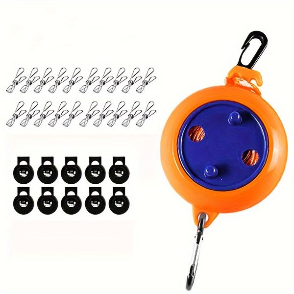 Retractable Washing Clothes Line Drying Rack Rope