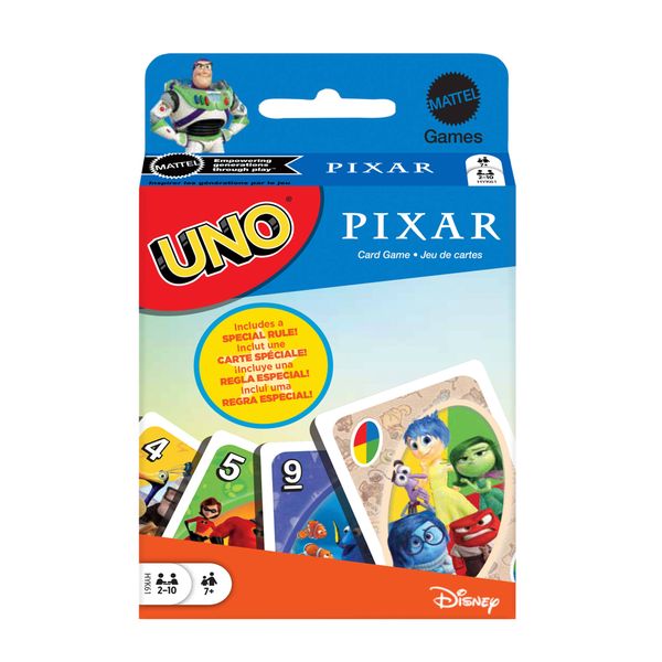 UNO Pixar Card Game with Character-Inspired Deck for Family Nights