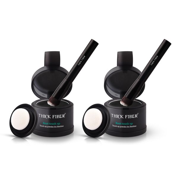 Root Cover and Hairline Touch up Powder (2 Pack) - Dark Brown