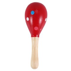 A wooden Maraca Musical Instrument Children's Toy