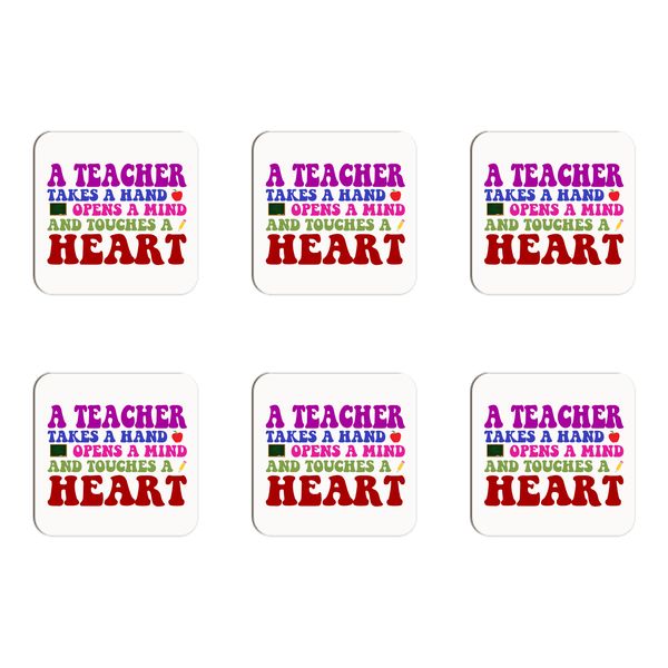 A Teacher Takes a Hand Coasters - Set of 6