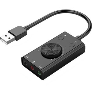 3.5mm USB Audio External Interface Sound Card For Windows/Mac/Linux SC2