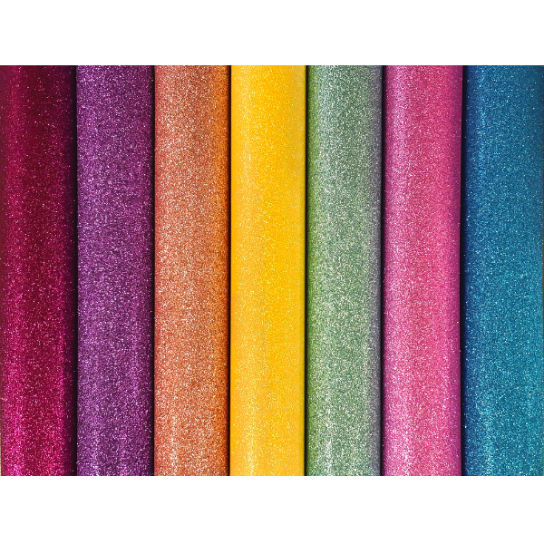 Faux Leather - A4 Bundle (7 Sheets) - Glitter Brights