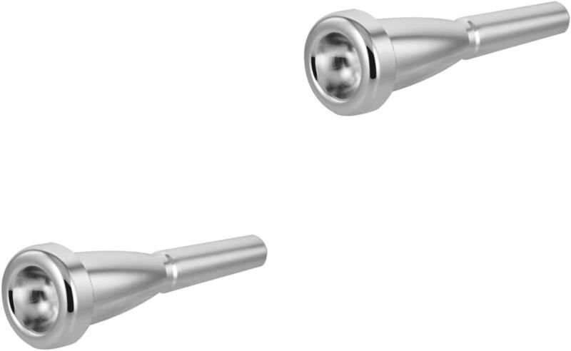 2pcs Silver Plated French Horn Mouthpiece for Musicians Design Enhanced