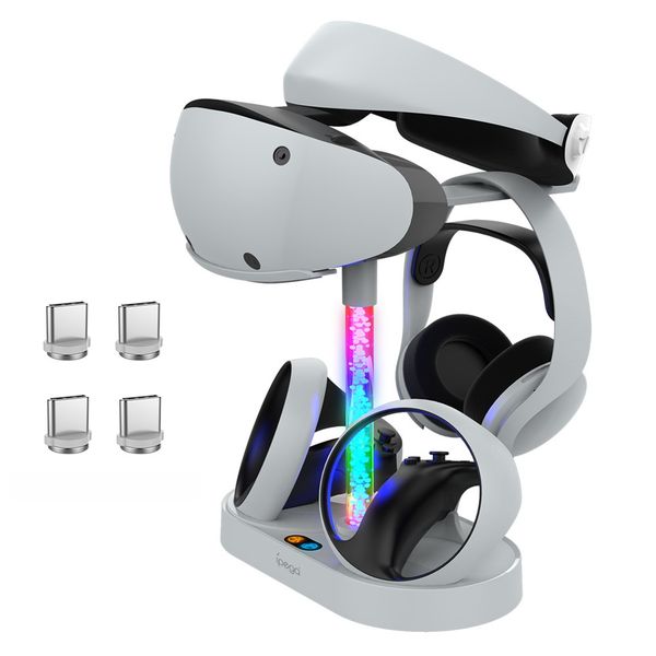RGB Charging Station VR Headset &amp; Controllers PG-P5V001 Compitable for PS5