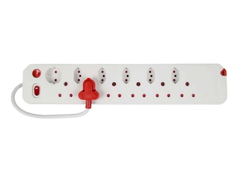 Electricmate 12 Way Switched Multiplug - White