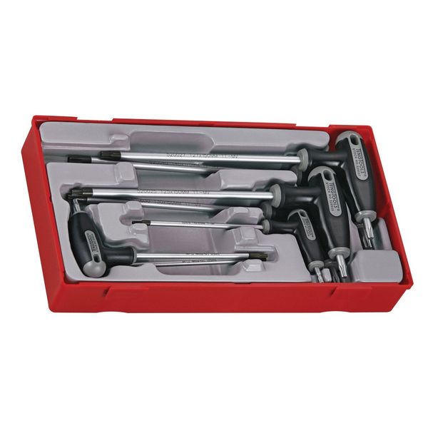 TengTools - T-Handle Torx/Tpx 10-40 Set, 7 pieces - TTTX7