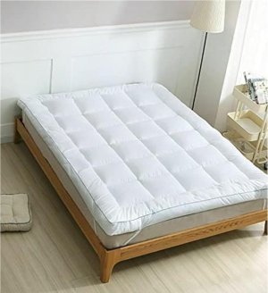 Sulfar Single Soft Material Mattress Topper, Fabric, White (90x200cm)