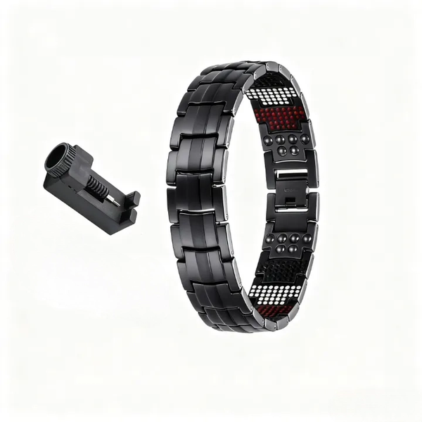 ABTOR 591-Mineral Magnetic Therapy Bracelet - Adjustable Finish for Daily