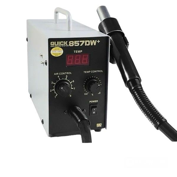 QUICK 857DW+ Digital Display SMD Rework Station 580W Desoldering Station