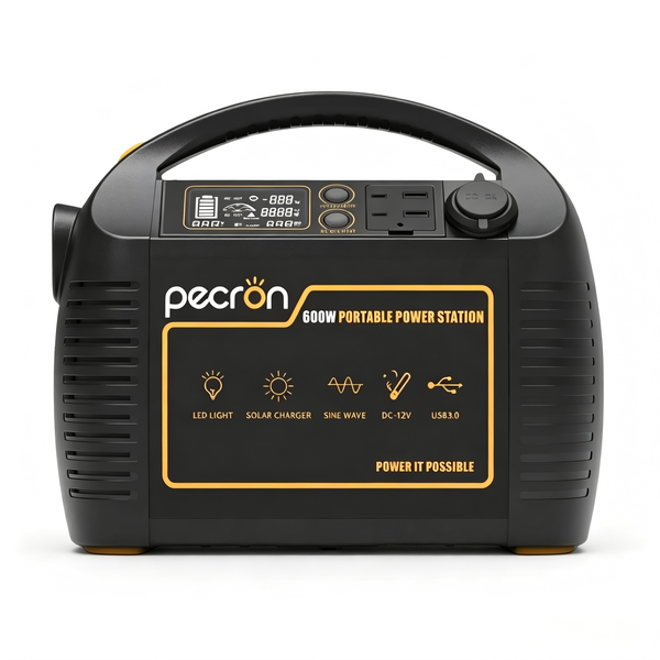 Portable Power Station 600W Pure Sine Wave Lithium Battery Solar Generator