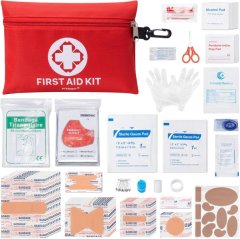 150 Pieces Mini First Aid Kit, Portable Small Emergency Kits