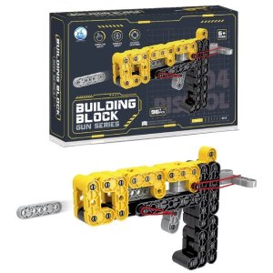 Yellow Building Blocks Gun Series - 96+ Piece DIY Toy Kit (2 Pack)