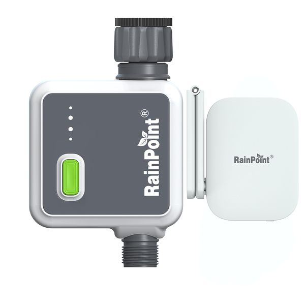 RainPoint Wireless Smart Wi-Fi 1-Zone Irrigation Timer + Wi-Fi Hub