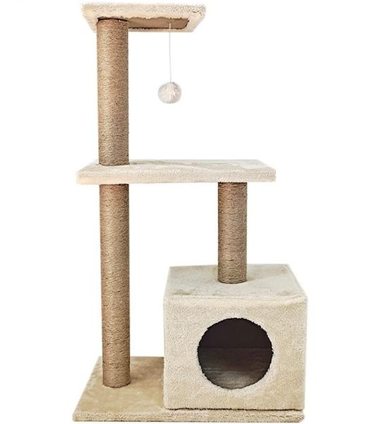 Large Cat Tree with Hanging Ball and House - 86cm