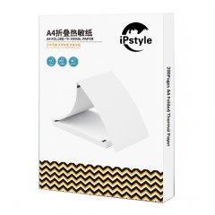 IPSTYLE 200 Sheets A4 Thermal Paper, Foldable for Portable Printers