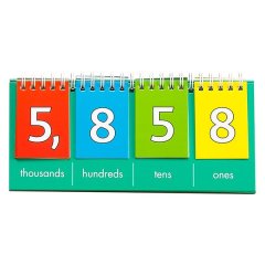 EDX Education Place Value Flip Chart Student Thousand