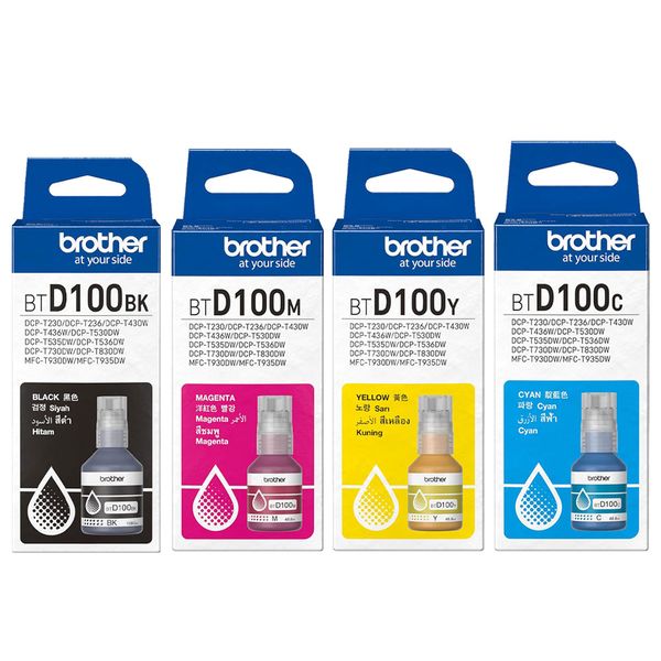 Brother BTD100 Ink Bottle Multipack Original