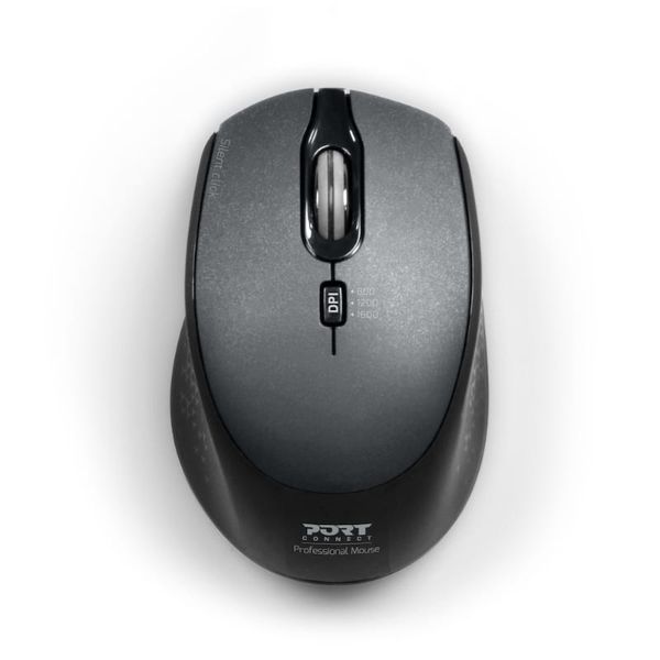 Port Connect Wireless Silent 3600DPI 3 Button USB and Type-C Dongle Mouse