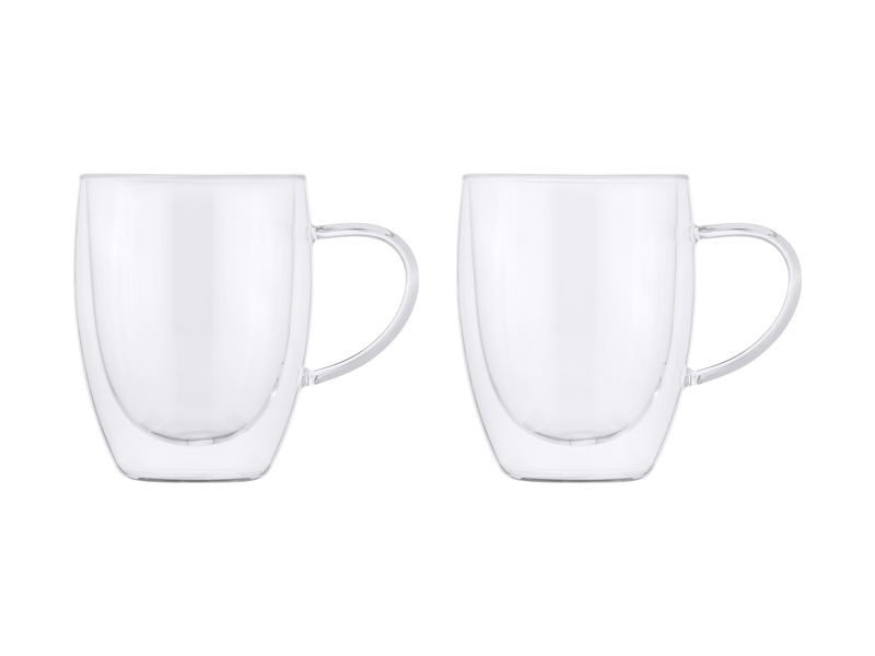 Maxwell and Williams Glass 350 L - 2 Pack Mug