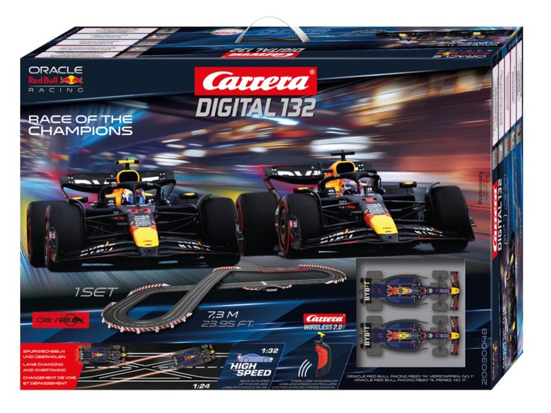 Carrera DIGITAL 1/32 F1 Red bull Race of the Champions 7.3m Slot Car Set