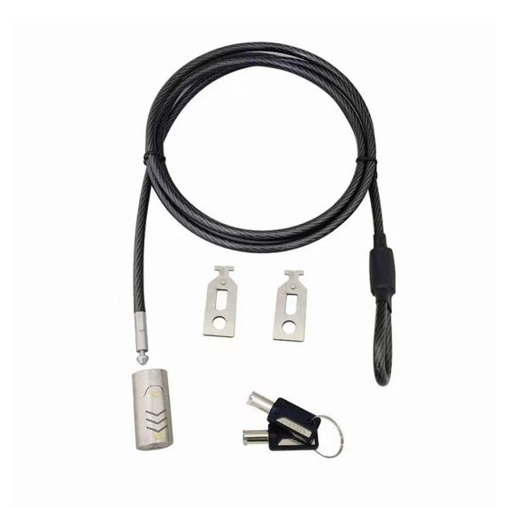 Killer Deals Key Type Security Desktop PC Computer Steel Wire Lock Cable