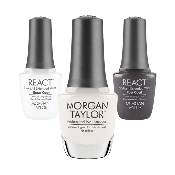 15ml Sheek White - Morgan Taylor 3pc Nail Polish Set
