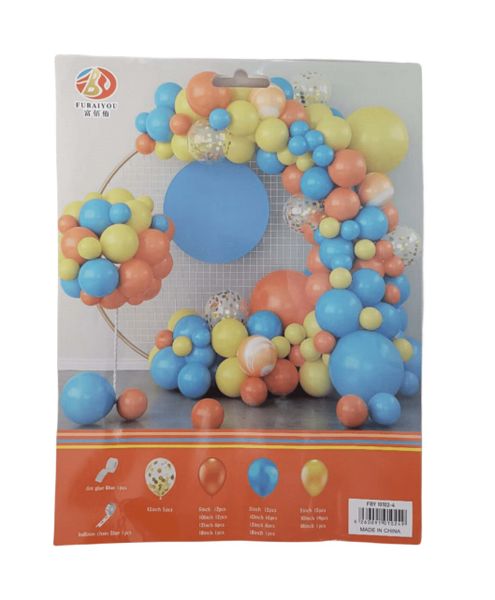104 Piece Party Festivity Balloon Combo of Assorted Color's