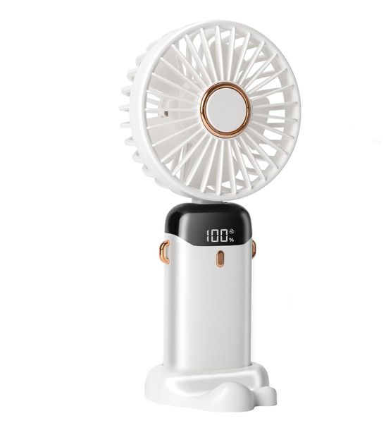 Portable handheld long-lasting fan suitable for travel, office, and more