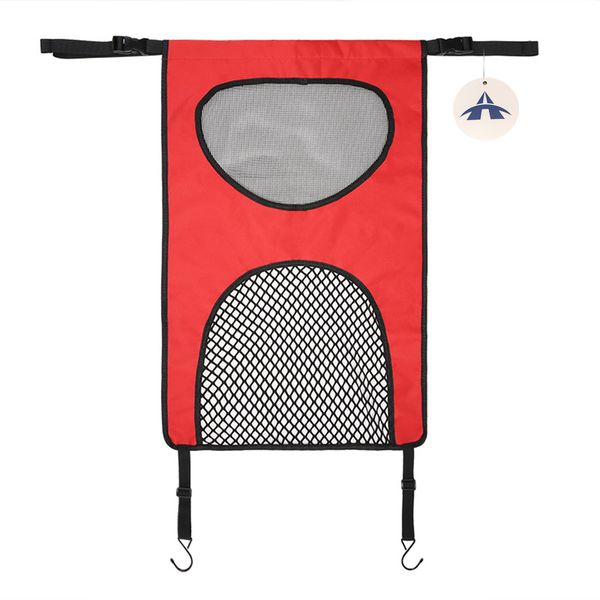Alanes Dog Car Backseat Net Barrier with 2 Mesh Windows for Safe Driving