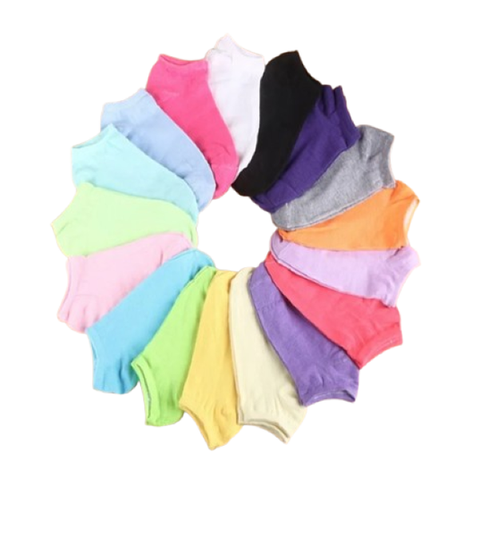 Women's Socks - Mixed Colours - All-Seasons Casual Everyday - 10-Pairs