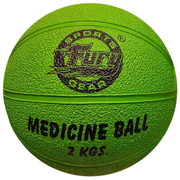 Fury Medicine Ball – Rubber – 2kg -Grn