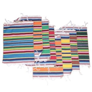 Mexican Table Place Mats Fringe Blanket