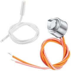 2 Pcs WR55X10025 Refrigerator Sensor, WR50X10068 Thermostat for GE