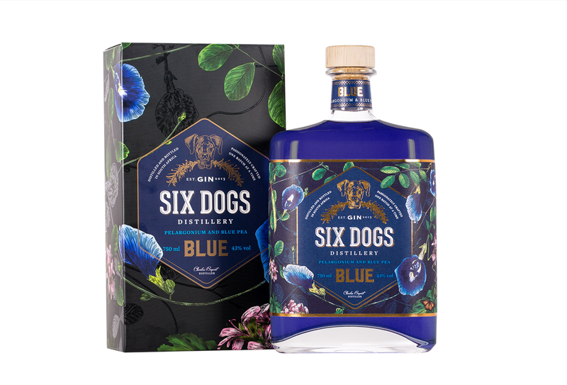 Six Dogs Blue Gin - 750ml