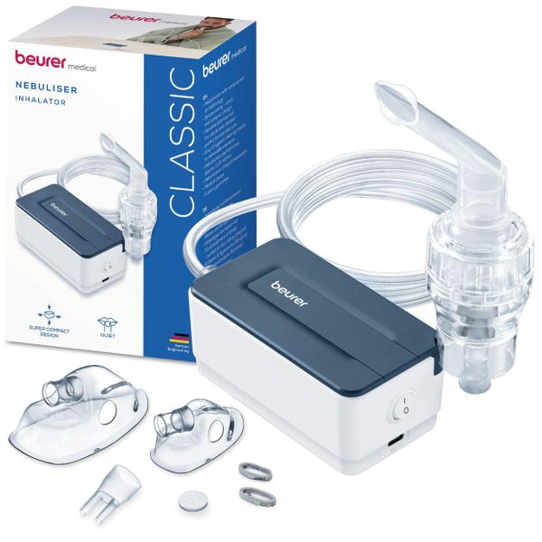 Beurer Nebuliser | Compact. Easy to Use. Treat Upper &amp; Lower Airway | IH 15