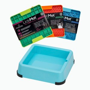 LickiMat Slow Feeder Bundle for small to medium Dog breeds